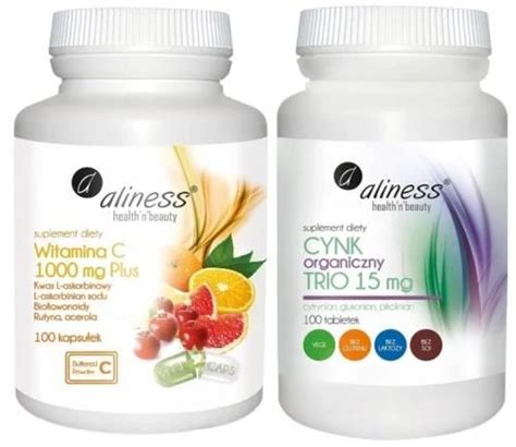 Zestaw Witamina C Mg Plus Bioflawonoidy Cynk Organiczny Trio