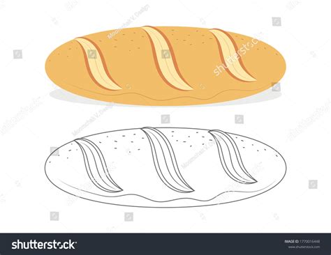 French Bread Coloring Page