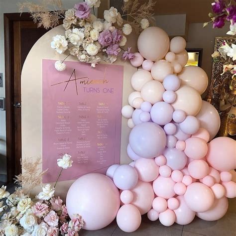 171 PCS Balloons Garland Arch Kit Retro Lilac Pink Nude Double Etsy UK