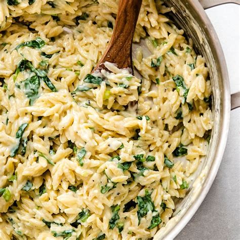 Creamy Parmesan Spinach Orzo Video Life As A Strawberry