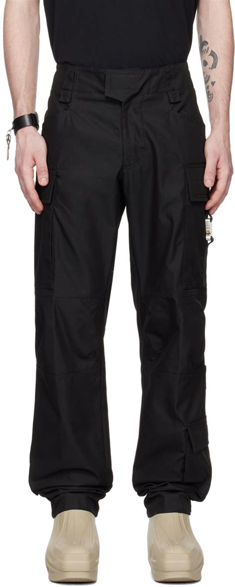 Pantalon cargo Tactical noir à boucle 1017 ALYX 9SM en solde