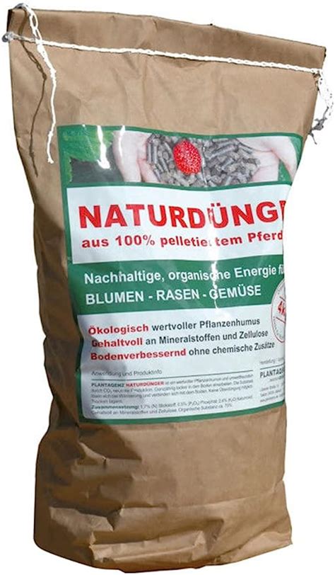 Plantaqenz Pferdedung 4kg Pellets Bio Universal Dünger Pferdemist