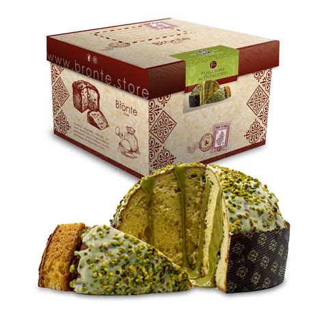 CONFEZIONE 6PZ PANETTONE Al Pistacchio Farcito 900g Bronte Store