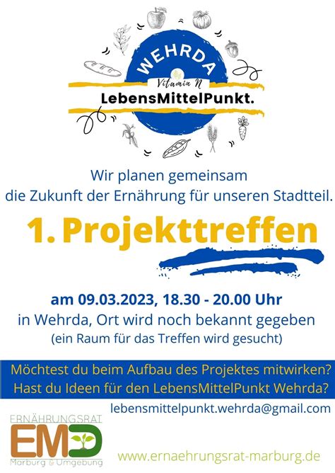 Projekttreffen Lebensmittelpunkt Wehrda Am M Rz Emu