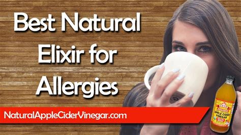 Best Apple Cider Vinegar And Honey Elixir For Seasonal Allergies Youtube