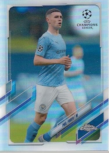 Topps Chrome Champions League Refractor Phil Foden