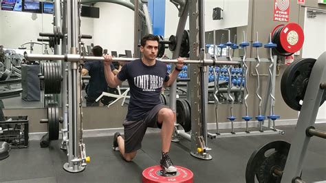 Smith Machine Front Foot Elevated Split Squat Youtube