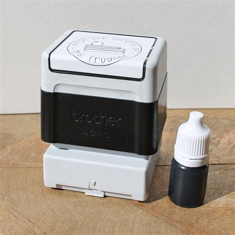 Black Refill Ink For Brother Pre Inked Stamps