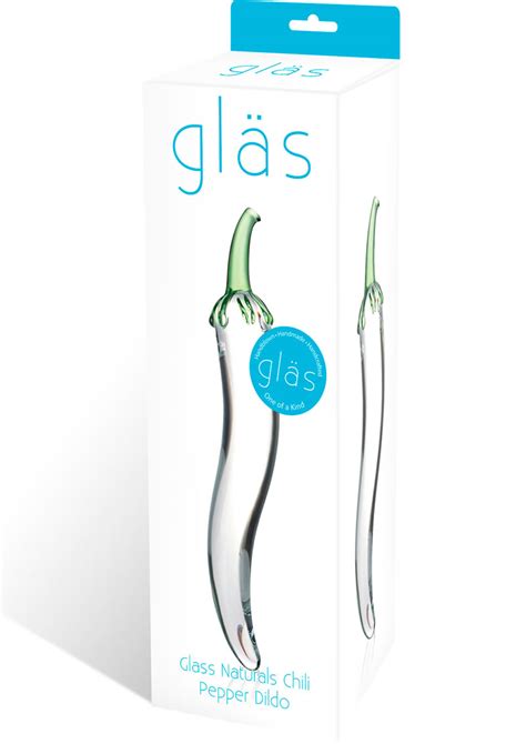 Glas Glass Naturals Chili Pepper Dildo Feel The Vibration