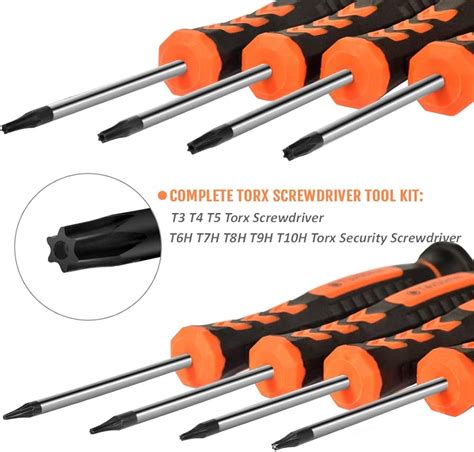 Torx Bit Set Tekprem Piece Security Torx Screwdriver Bit Set With