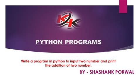 Two Numbers Addition Program In Python How To Calculate Addition Of