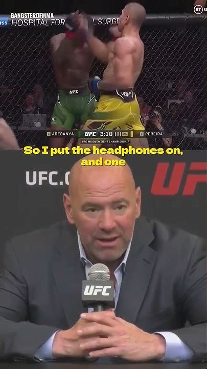 Dana White Reacts To Alex Pereiras K O Against Israel Adesanya Shorts