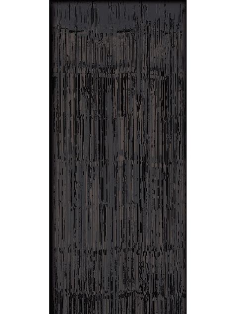 Black Foil Fringe Door Or Window Curtain 37 X 8