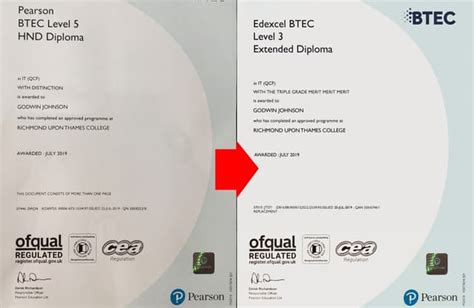 Edexcel Btec Level 3 Extended Diploma Certificate Ppt