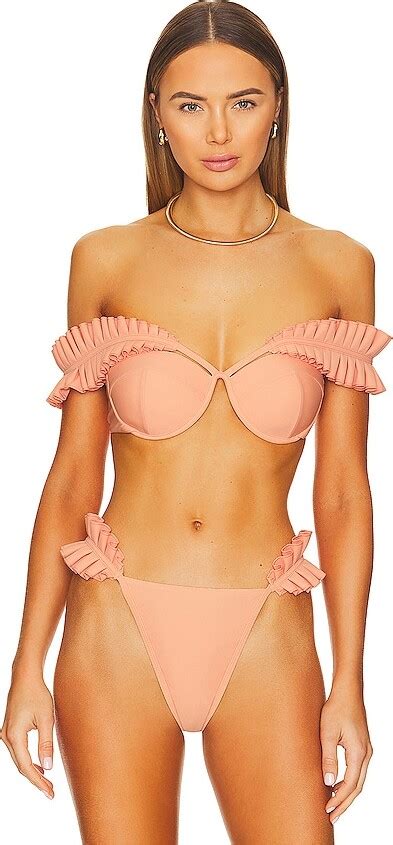 Andrea Iyamah Mulan Bikini Top Shopstyle Swimwear