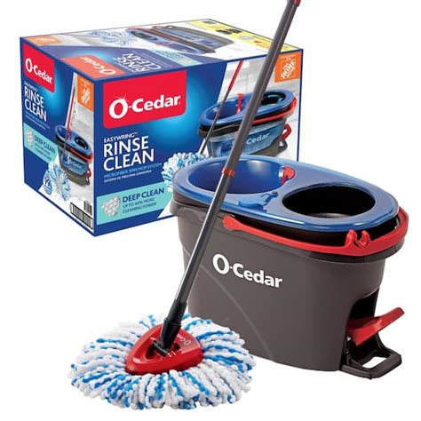 O Cedar Easy Wring Rinse Clean Deep Clean Microfiber Spin Mop And