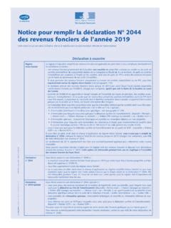 Notice Pour Remplir La D Claration N Des Revenus Notice