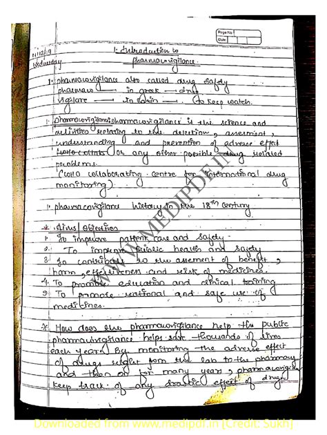 Pharmacovigilance Unit Notes Studocu