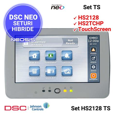 Centrala Neo Hs Si Touchscreen Hs Tchp Neosis Ro