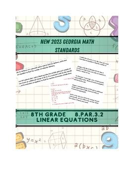 Ga Math Standards 2023