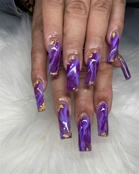 Purple Marble Nails: 37+ Designs That Will Turn Heads - Nail Designs Daily