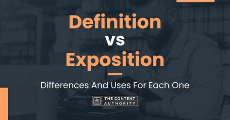 Definition vs Exposition: Differences And Uses For Each One