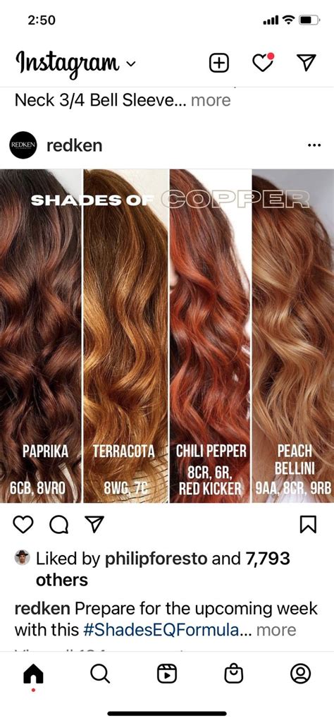 Pin By Jennifer Haley On Redken Shades Formulas Redken Hair Color Copper Blonde Hair Red