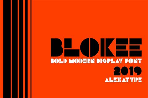 BLOKEE - Modern Block Letter Font - Just The Skills