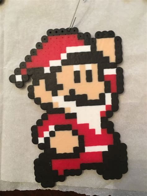 Super Mario Perler Bead Christmas Ornaments Perler Beads Beaded