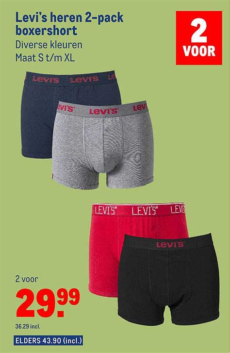 Levi S Heren 2 Pack Boxershort Aanbieding Bij Makro 1Folders Nl