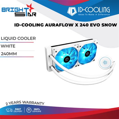 Id Cooling Auraflow X 240 Evo Snow White Liquid Cooler Lazada