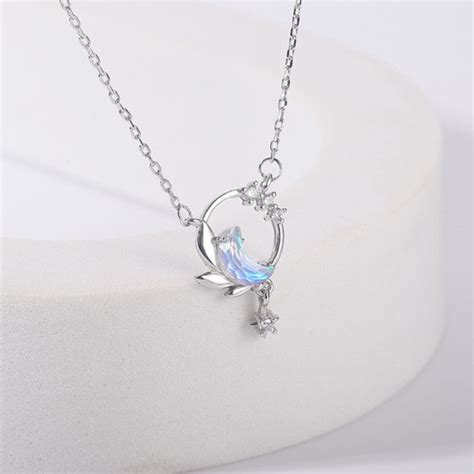 Crystal Moon Star Necklace