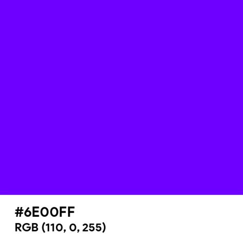 Bright Indigo color hex code is #6E00FF