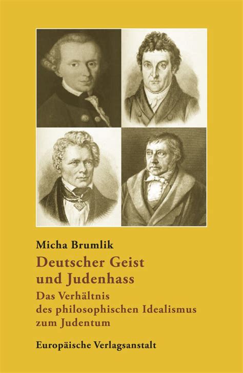 Deutscher Geist Und Judenhassdas Verh Ltnis Des Philosophischen