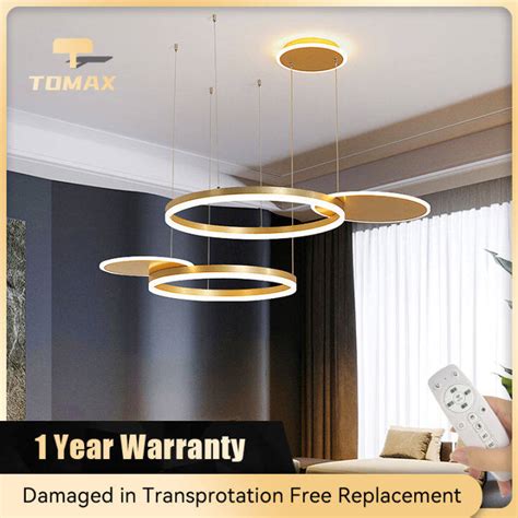 Remote Dimming TOMAX 100CM LED Chandelier Light Modern Design 96Watt