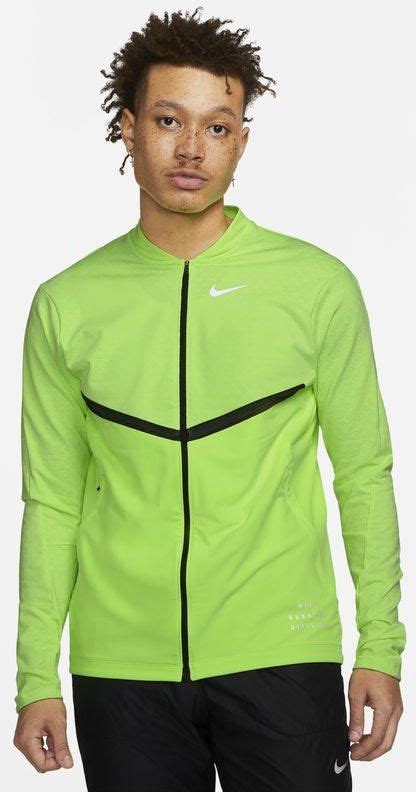 Nike Męska Z Zamkiem Na Całej Długości Dri Fit Run Division Zieleń