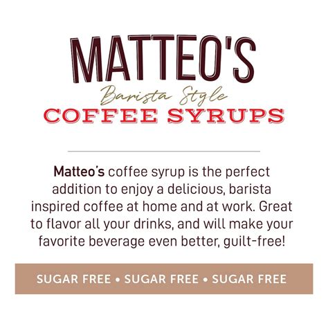 Matteos Barista Style Syrups Hazelnut Chai At Natura Market