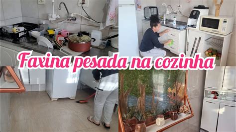 FAXINA PESADA NA COZINHA LAVEI MUITA LOUÇA YouTube