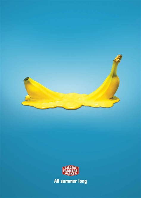 calgary farmers market banana ads   world advertising