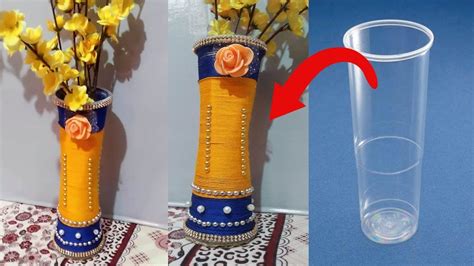 DIY Flower Pot Out Of Disposable Plastic Glass Best Out Of Waste Idea