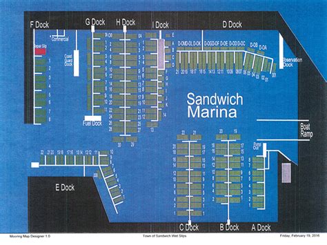 marina slips map sandwich marina