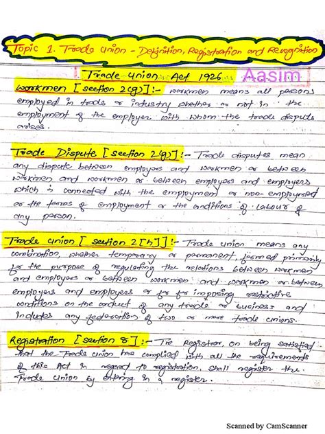 Labour Law Case Notes | PDF