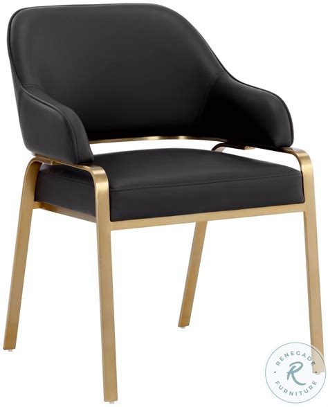 Malachi Cantina Black Dining Arm Chair From Sunpan | Coleman Furniture