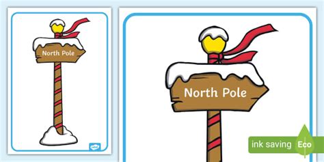 North Pole Sign Teacher Made Twinkl Clip Art Library