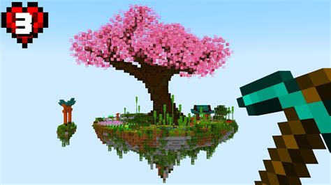 I Made A Floating Cherry Blossom Island In Hardcore Minecraft 3