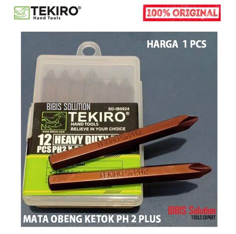 Jual Tekiro Mata Obeng Ketok Mata Getok Plus Ph X Mm Impact Driver