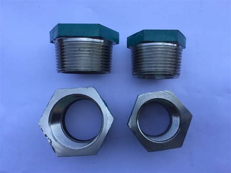 60 Mm Round Circular Stainless Steel Hex Reducing CNC Bush For