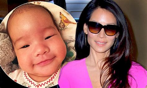 Lucy Liu Shares Cute Close Up Picture Of Her Son Rockwell On Instagram Daily Mail Online