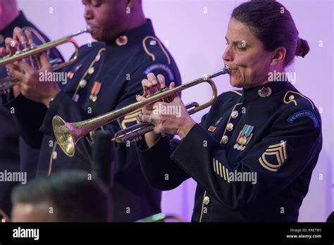 Sgt 1st Class Liesl Whitaker Trumpet Leads The Trumpet Section