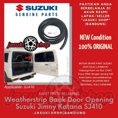 Jual Weatherstrip Rear Door Karet Pintu Belakang Bagasi Suzuki Jimny